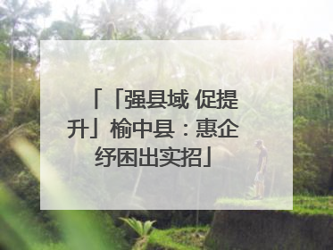 「强县域 促提升」榆中县：惠企纾困出实招