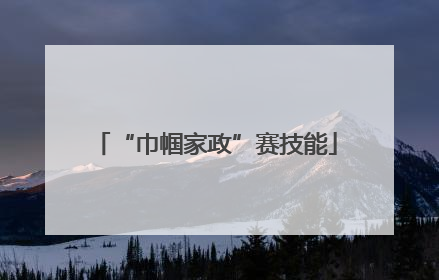 “巾帼家政”赛技能