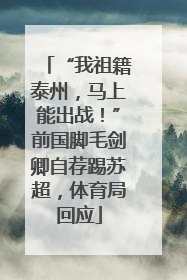 “我祖籍泰州，马上能出战！”前国脚毛剑卿自荐踢苏超，体育局回应