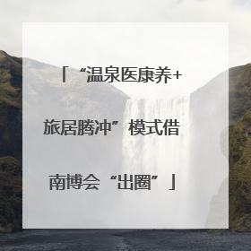 “温泉医康养+旅居腾冲”模式借南博会“出圈”