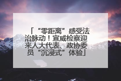“零距离”感受法治脉动！宣威检察迎来人大代表、政协委员“沉浸式”体验