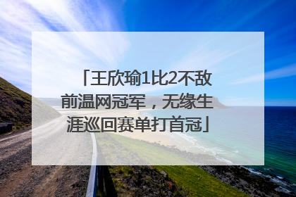 王欣瑜1比2不敌前温网冠军，无缘生涯巡回赛单打首冠