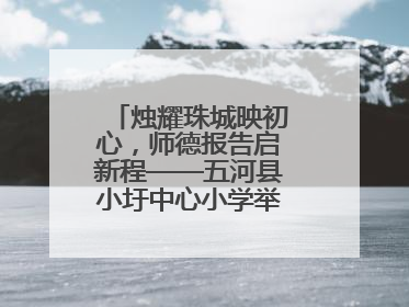 烛耀珠城映初心，师德报告启新程——五河县小圩中心小学举行师德报告会