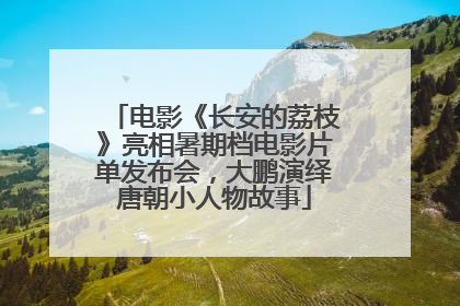 电影《长安的荔枝》亮相暑期档电影片单发布会，大鹏演绎唐朝小人物故事