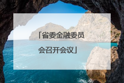 省委金融委员会召开会议