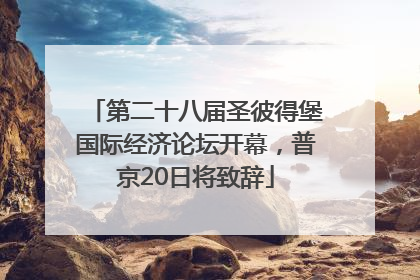 第二十八届圣彼得堡国际经济论坛开幕，普京20日将致辞