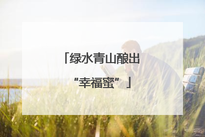 绿水青山酿出“幸福蜜”