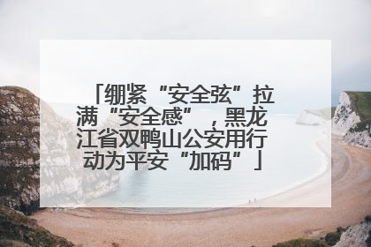 绷紧“安全弦”拉满“安全感”，黑龙江省双鸭山公安用行动为平安“加码”