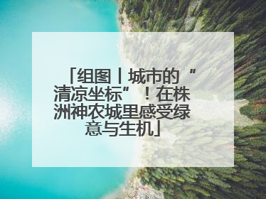 组图丨城市的“清凉坐标”！在株洲神农城里感受绿意与生机
