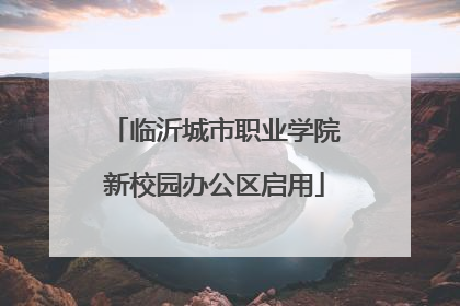 临沂城市职业学院新校园办公区启用