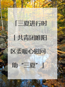 三夏进行时丨共青团睢阳区委暖心慰问助“三夏”
