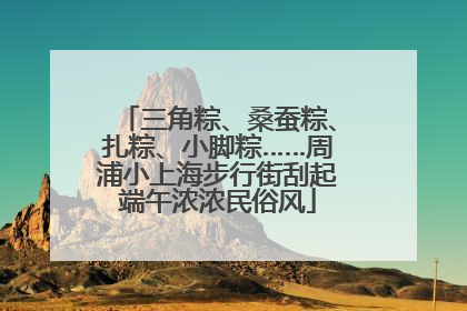 三角粽、桑蚕粽、扎粽、小脚粽……周浦小上海步行街刮起端午浓浓民俗风