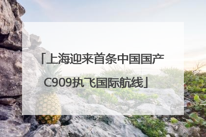 上海迎来首条中国国产C909执飞国际航线