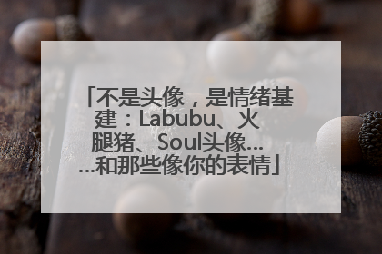 不是头像，是情绪基建：Labubu、火腿猪、Soul头像……和那些像你的表情