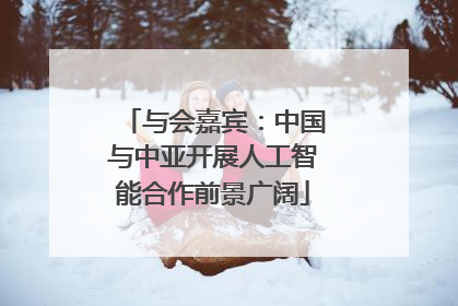 与会嘉宾：中国与中亚开展人工智能合作前景广阔