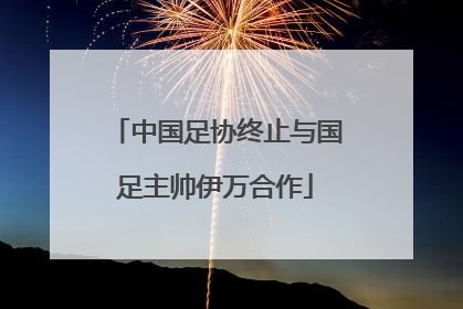 中国足协终止与国足主帅伊万合作