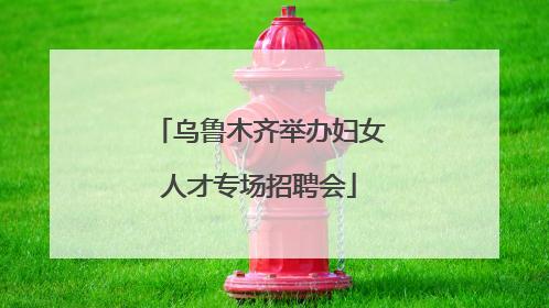 乌鲁木齐举办妇女人才专场招聘会