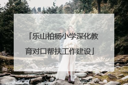乐山柏杨小学深化教育对口帮扶工作建设