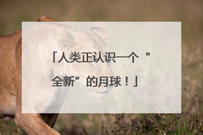人类正认识一个“全新”的月球！