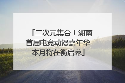 二次元集合！湖南首届电竞动漫嘉年华本月将在衡启幕