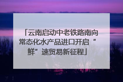 云南启动中老铁路南向常态化水产品进口开启“鲜”速贸易新征程