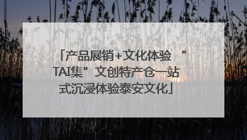 产品展销+文化体验 “TAI集”文创特产仓一站式沉浸体验泰安文化