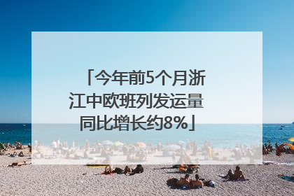 今年前5个月浙江中欧班列发运量同比增长约8%