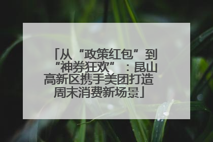 从“政策红包”到“神券狂欢”：昆山高新区携手美团打造周末消费新场景