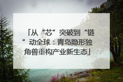 从“芯”突破到“链”动全球：青岛隐形独角兽重构产业新生态