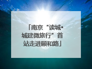 南京“读城•城建微旅行”首站走进颐和路