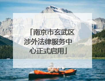 南京市玄武区涉外法律服务中心正式启用