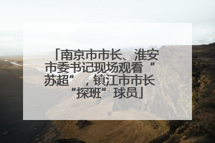 南京市市长、淮安市委书记现场观看“苏超”，镇江市市长“探班”球员