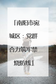 南阳市宛城区：党群合力筑牢禁烧防线