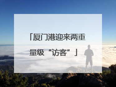 厦门港迎来两重量级“访客”