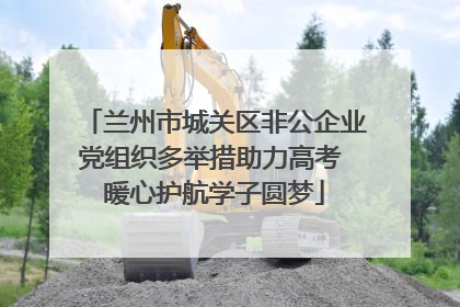 兰州市城关区非公企业党组织多举措助力高考 暖心护航学子圆梦