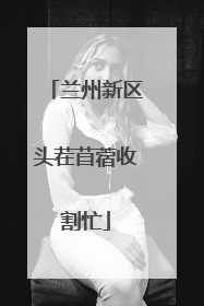 兰州新区头茬苜蓿收割忙