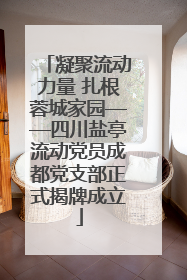 凝聚流动力量 扎根蓉城家园——四川盐亭流动党员成都党支部正式揭牌成立
