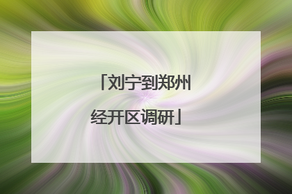 刘宁到郑州经开区调研