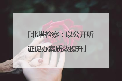 北塔检察：以公开听证促办案质效提升