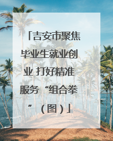 吉安市聚焦毕业生就业创业 打好精准服务“组合拳”（图）