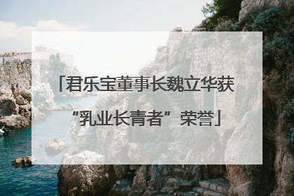 君乐宝董事长魏立华获“乳业长青者”荣誉