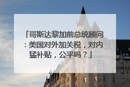 哥斯达黎加前总统顾问：美国对外加关税，对内猛补贴，公平吗？