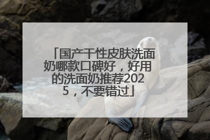国产干性皮肤洗面奶哪款口碑好，好用的洗面奶推荐2025，不要错过