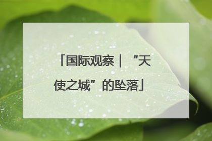国际观察｜“天使之城”的坠落