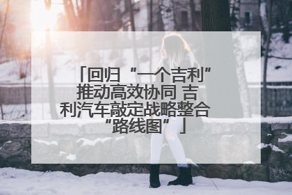 回归“一个吉利” 推动高效协同 吉利汽车敲定战略整合“路线图”