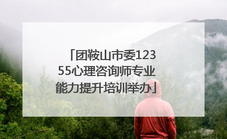 团鞍山市委12355心理咨询师专业能力提升培训举办