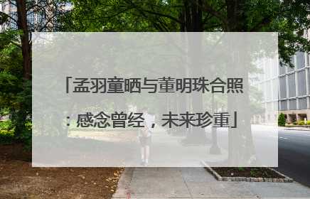 孟羽童晒与董明珠合照：感念曾经，未来珍重