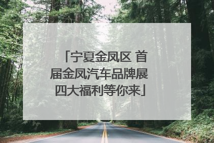 宁夏金凤区 首届金凤汽车品牌展四大福利等你来