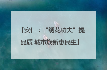安仁：“绣花功夫”提品质 城市焕新惠民生