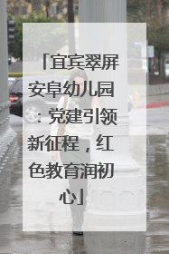 宜宾翠屏安阜幼儿园：党建引领新征程，红色教育润初心